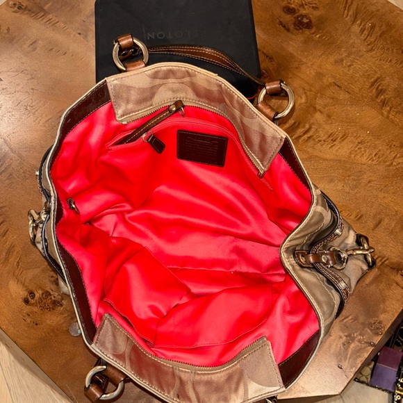 Coach Tan and Brown Shoulder Bag - Picture 3 of 3